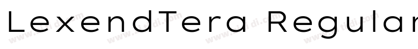 LexendTera Regular字体转换 LexendTera Regular字体转换